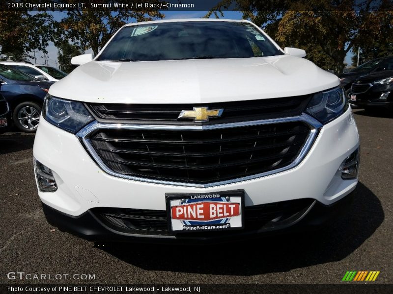 Summit White / Jet Black/­Cinnamon 2018 Chevrolet Equinox LT