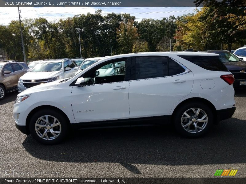 Summit White / Jet Black/­Cinnamon 2018 Chevrolet Equinox LT
