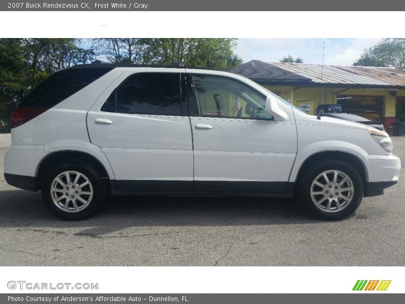 Frost White / Gray 2007 Buick Rendezvous CX