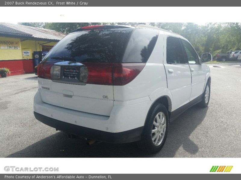 Frost White / Gray 2007 Buick Rendezvous CX