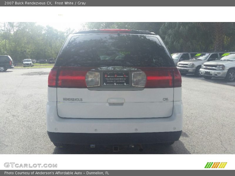 Frost White / Gray 2007 Buick Rendezvous CX