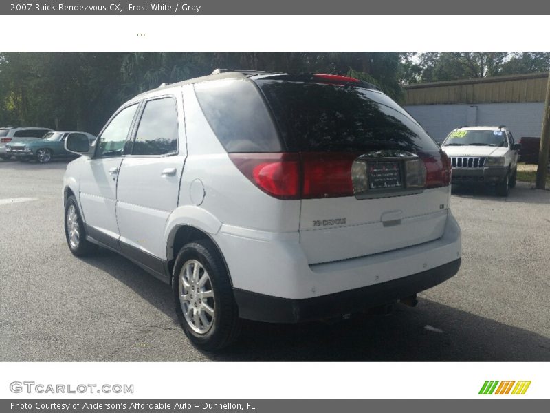 Frost White / Gray 2007 Buick Rendezvous CX