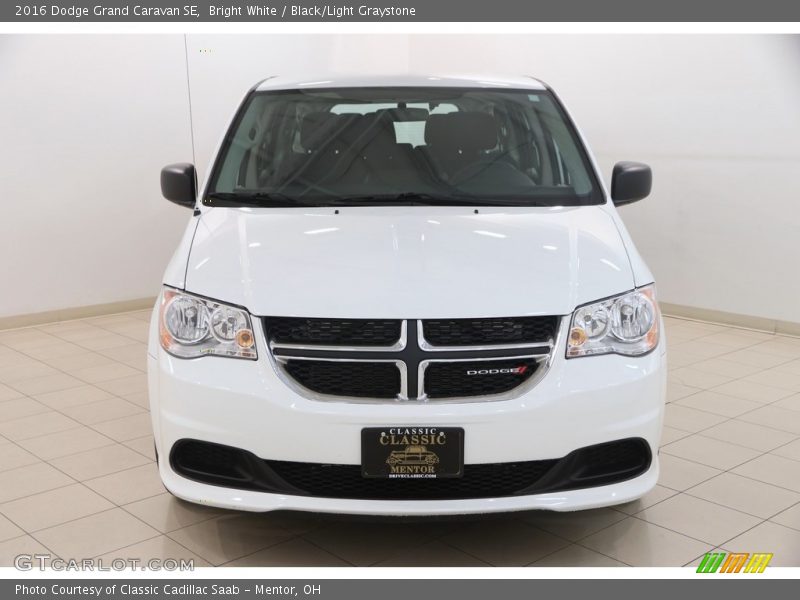 Bright White / Black/Light Graystone 2016 Dodge Grand Caravan SE