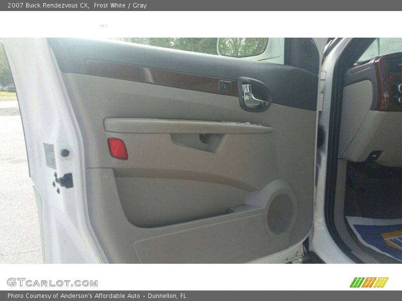 Frost White / Gray 2007 Buick Rendezvous CX