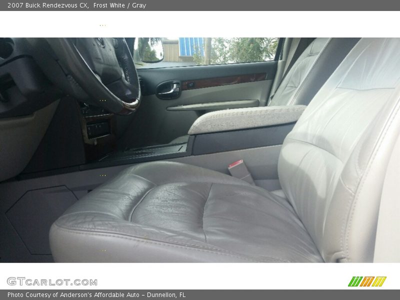 Frost White / Gray 2007 Buick Rendezvous CX