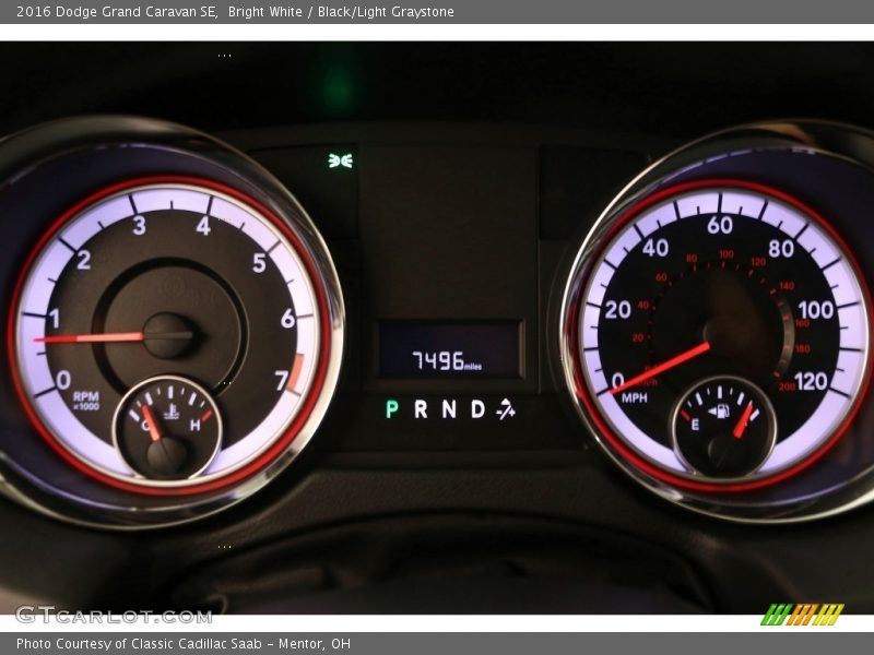 Bright White / Black/Light Graystone 2016 Dodge Grand Caravan SE