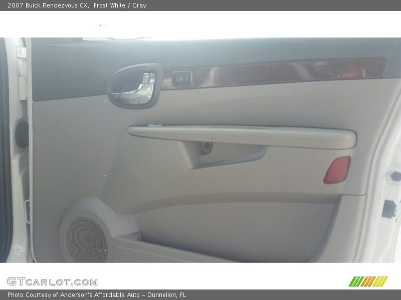 Frost White / Gray 2007 Buick Rendezvous CX