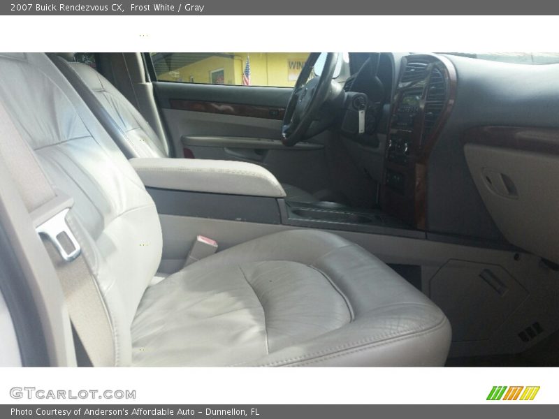 Frost White / Gray 2007 Buick Rendezvous CX