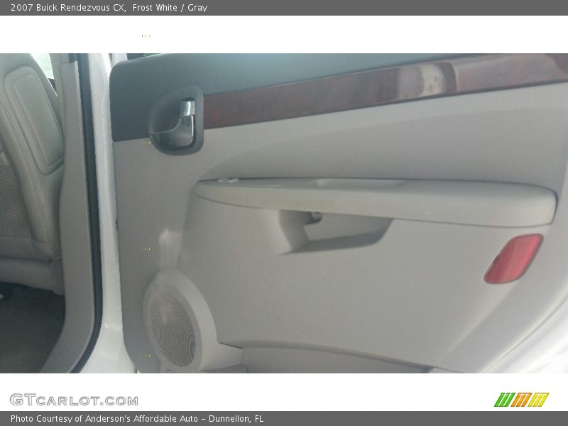 Frost White / Gray 2007 Buick Rendezvous CX