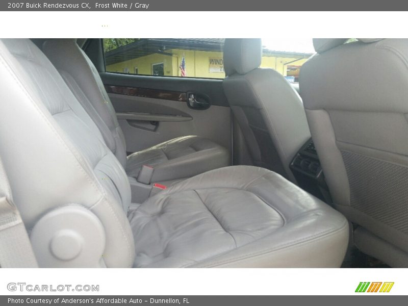 Frost White / Gray 2007 Buick Rendezvous CX