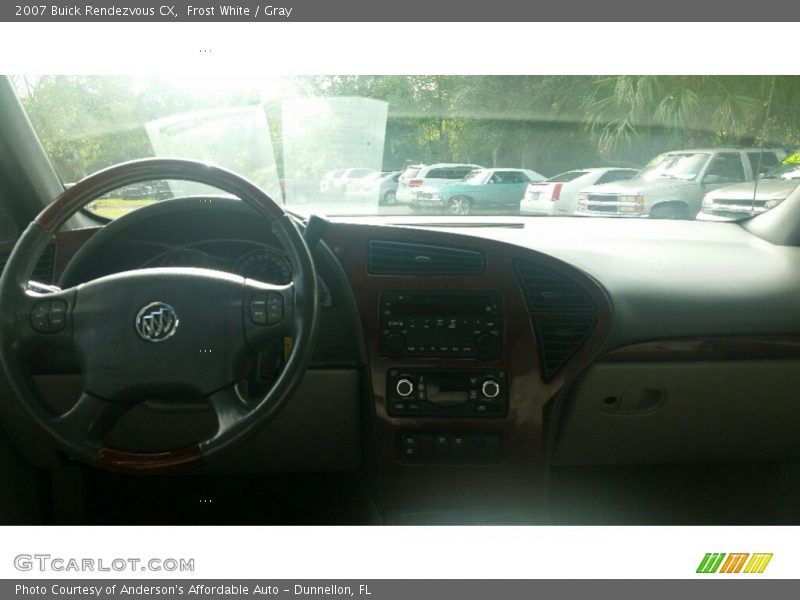 Frost White / Gray 2007 Buick Rendezvous CX