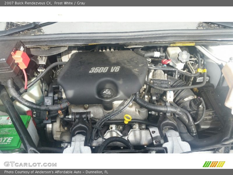 Frost White / Gray 2007 Buick Rendezvous CX