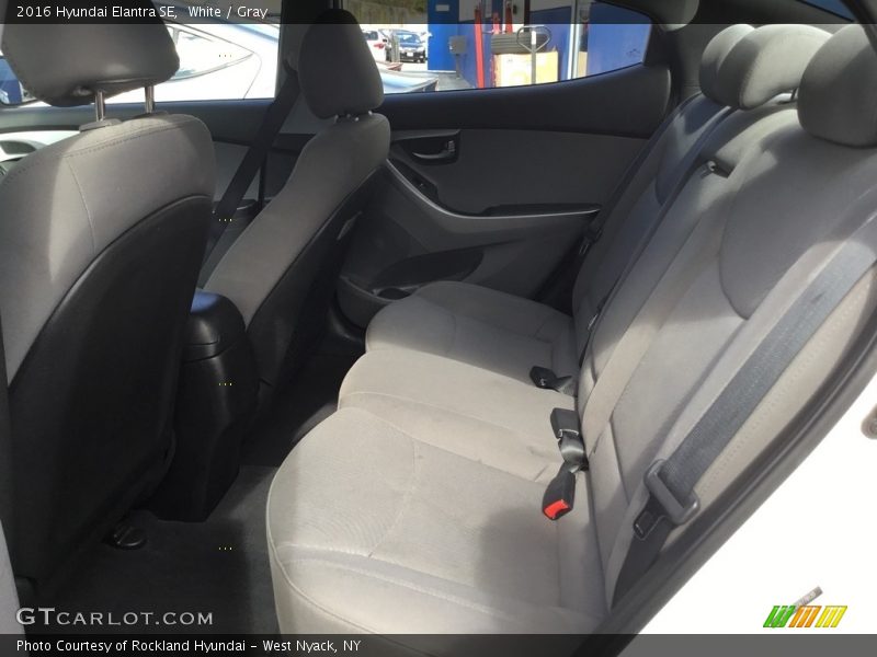 White / Gray 2016 Hyundai Elantra SE