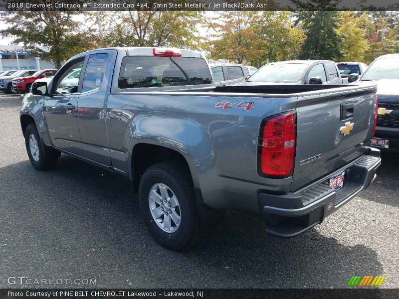 Satin Steel Metallic / Jet Black/Dark Ash 2018 Chevrolet Colorado WT Extended Cab 4x4
