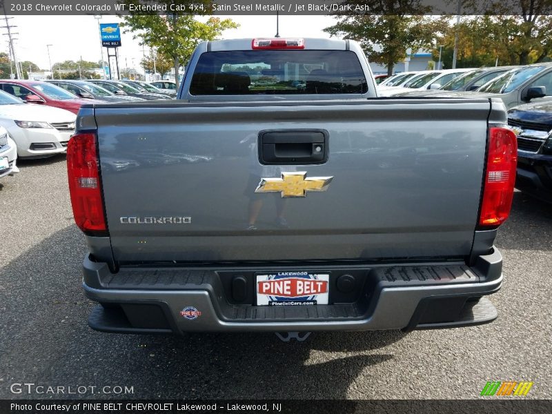 Satin Steel Metallic / Jet Black/Dark Ash 2018 Chevrolet Colorado WT Extended Cab 4x4