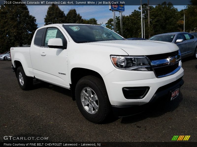 Summit White / Jet Black/Dark Ash 2018 Chevrolet Colorado WT Extended Cab 4x4