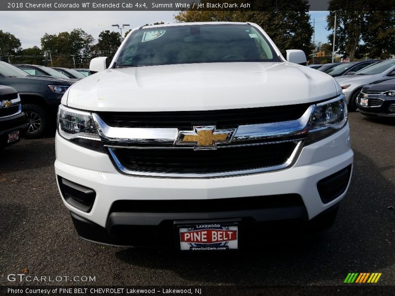 Summit White / Jet Black/Dark Ash 2018 Chevrolet Colorado WT Extended Cab 4x4