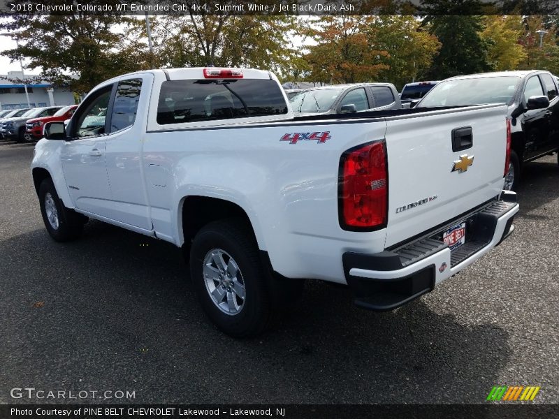 Summit White / Jet Black/Dark Ash 2018 Chevrolet Colorado WT Extended Cab 4x4