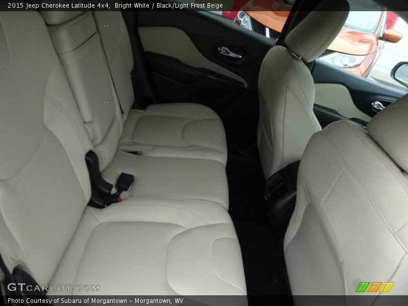 Bright White / Black/Light Frost Beige 2015 Jeep Cherokee Latitude 4x4