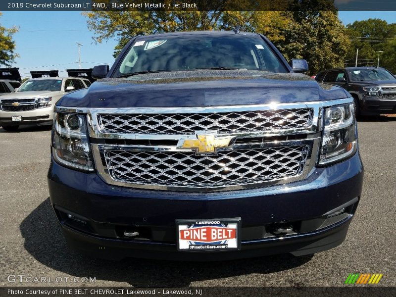 Blue Velvet Metallic / Jet Black 2018 Chevrolet Suburban LT 4WD