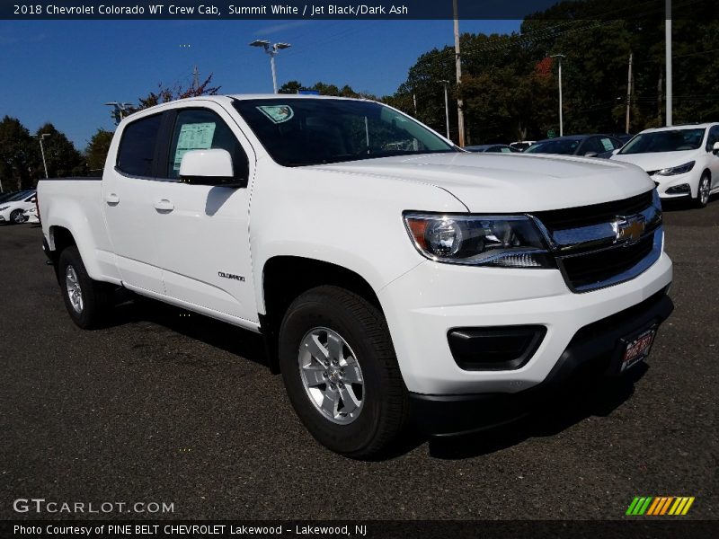 Summit White / Jet Black/Dark Ash 2018 Chevrolet Colorado WT Crew Cab