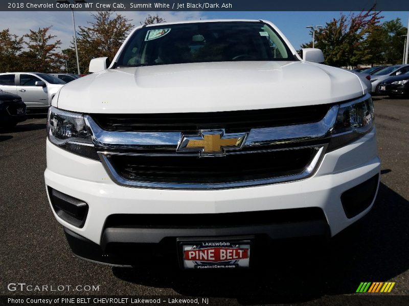 Summit White / Jet Black/Dark Ash 2018 Chevrolet Colorado WT Crew Cab