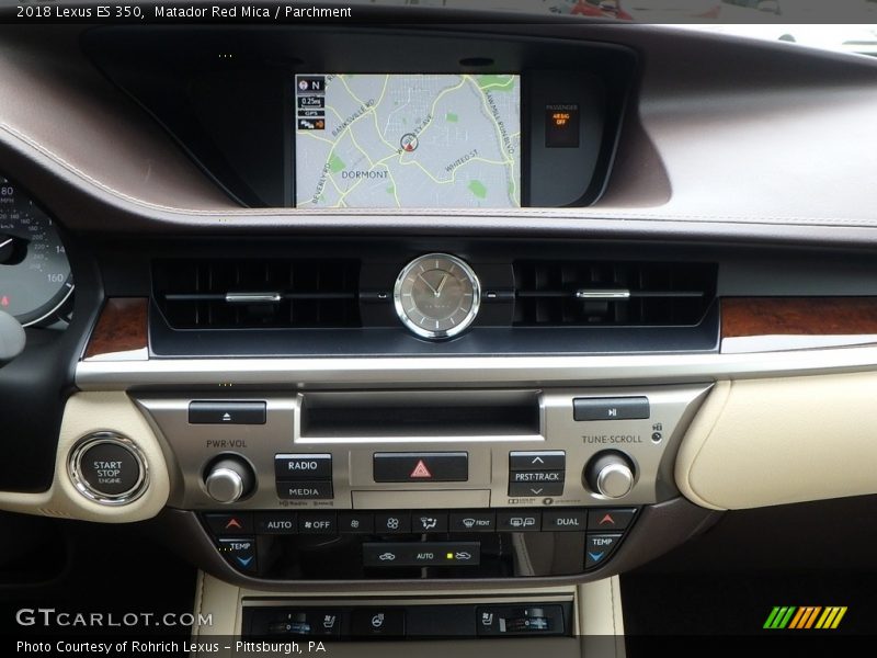 Matador Red Mica / Parchment 2018 Lexus ES 350