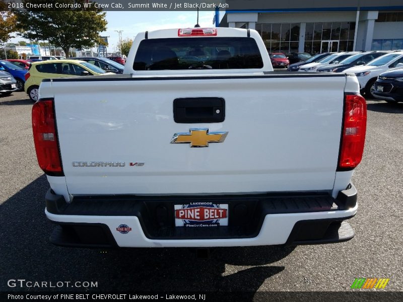Summit White / Jet Black/Dark Ash 2018 Chevrolet Colorado WT Crew Cab