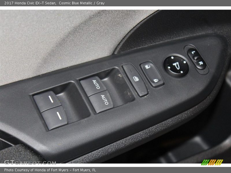 Cosmic Blue Metallic / Gray 2017 Honda Civic EX-T Sedan