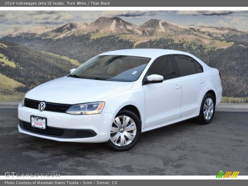 Pure White / Titan Black 2014 Volkswagen Jetta SE Sedan