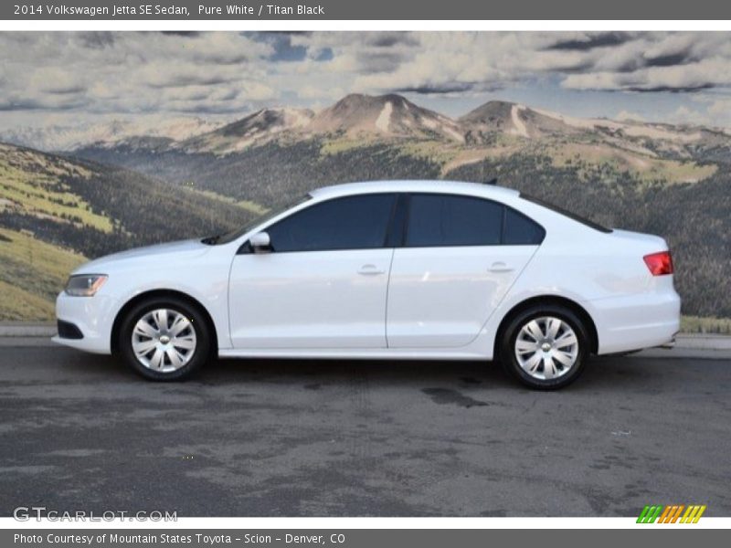 Pure White / Titan Black 2014 Volkswagen Jetta SE Sedan