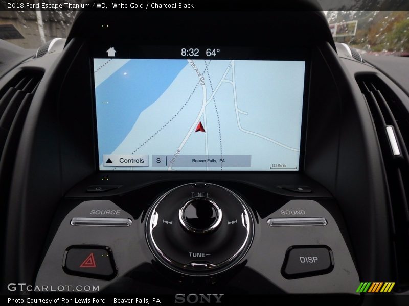 Navigation of 2018 Escape Titanium 4WD