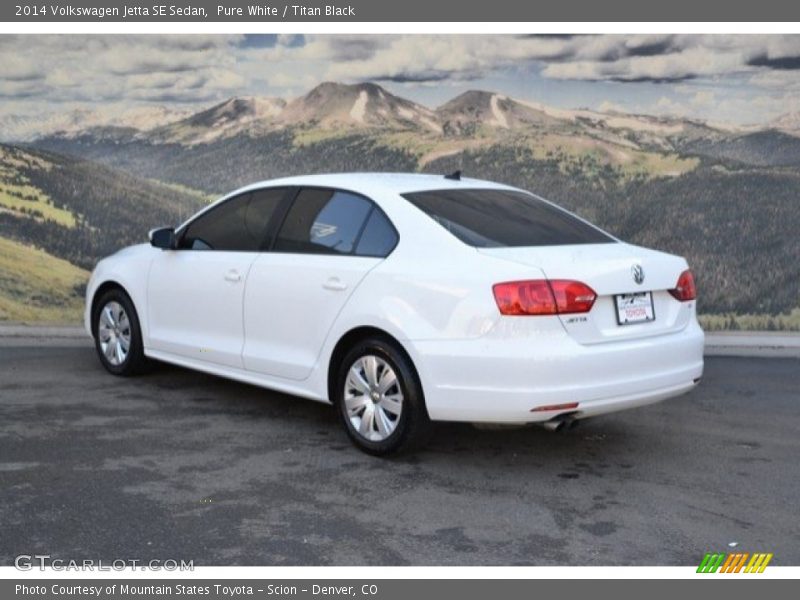 Pure White / Titan Black 2014 Volkswagen Jetta SE Sedan
