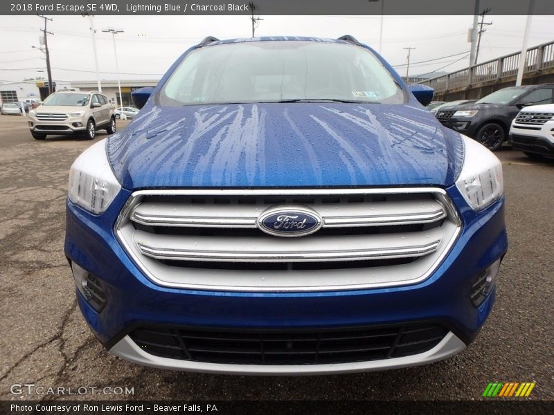 Lightning Blue / Charcoal Black 2018 Ford Escape SE 4WD