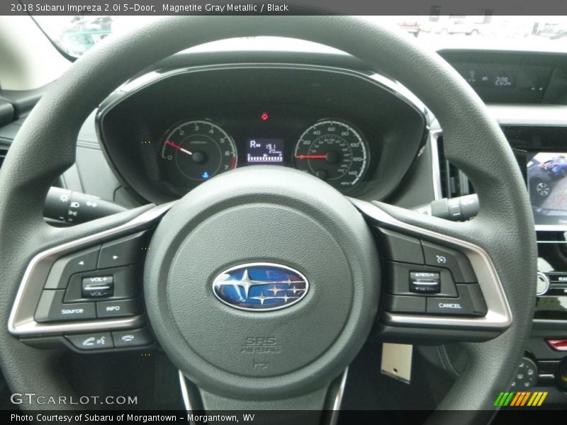Magnetite Gray Metallic / Black 2018 Subaru Impreza 2.0i 5-Door