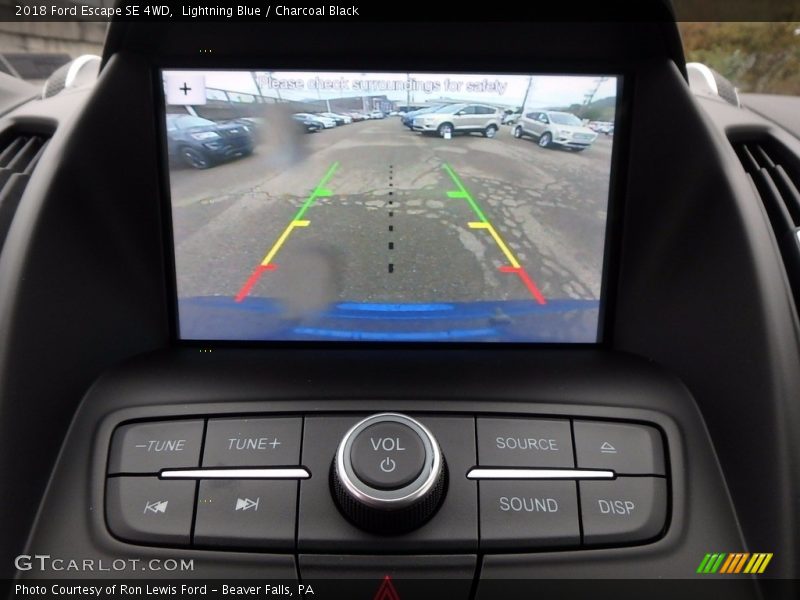 Lightning Blue / Charcoal Black 2018 Ford Escape SE 4WD