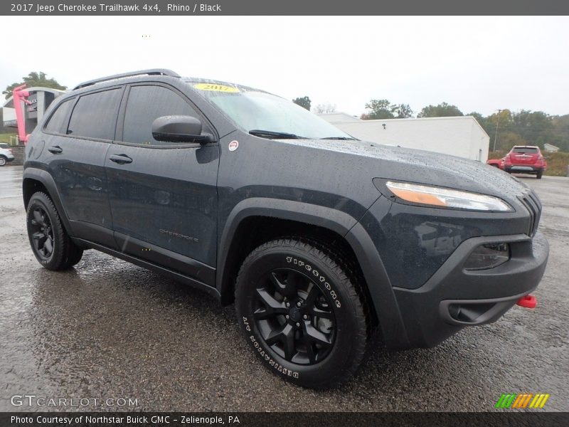 Rhino / Black 2017 Jeep Cherokee Trailhawk 4x4