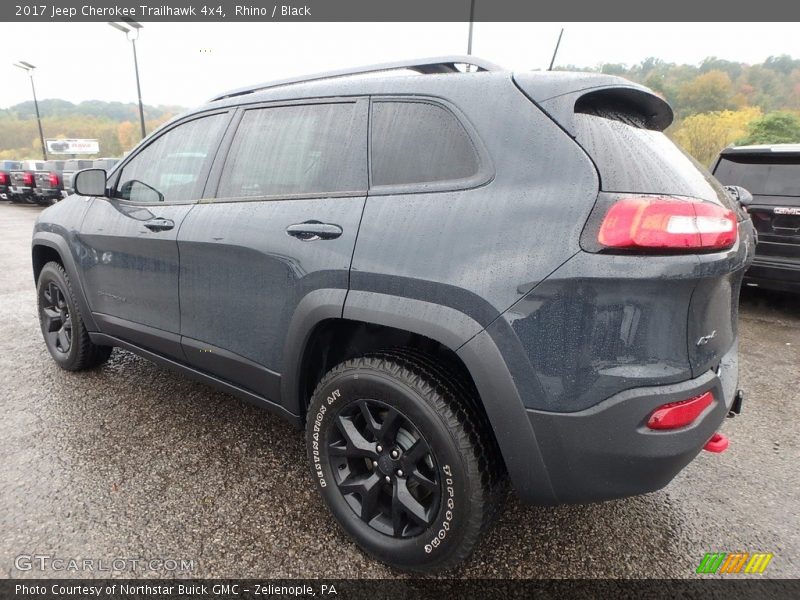 Rhino / Black 2017 Jeep Cherokee Trailhawk 4x4