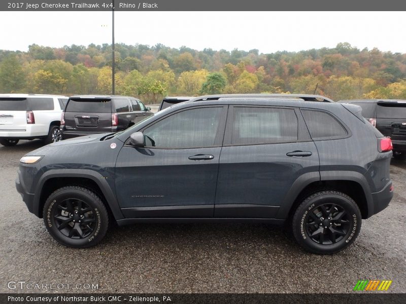 Rhino / Black 2017 Jeep Cherokee Trailhawk 4x4