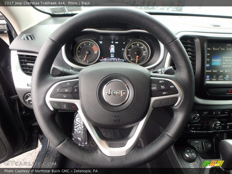 Rhino / Black 2017 Jeep Cherokee Trailhawk 4x4