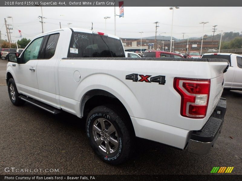 Oxford White / Earth Gray 2018 Ford F150 XL SuperCab 4x4