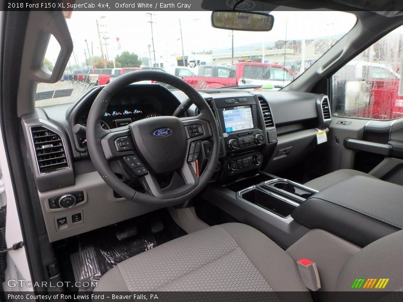 Oxford White / Earth Gray 2018 Ford F150 XL SuperCab 4x4