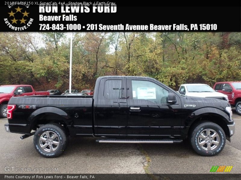 Shadow Black / Earth Gray 2018 Ford F150 XL SuperCab 4x4