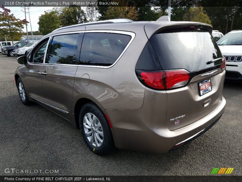 Molten Silver / Black/Alloy 2018 Chrysler Pacifica Touring L Plus
