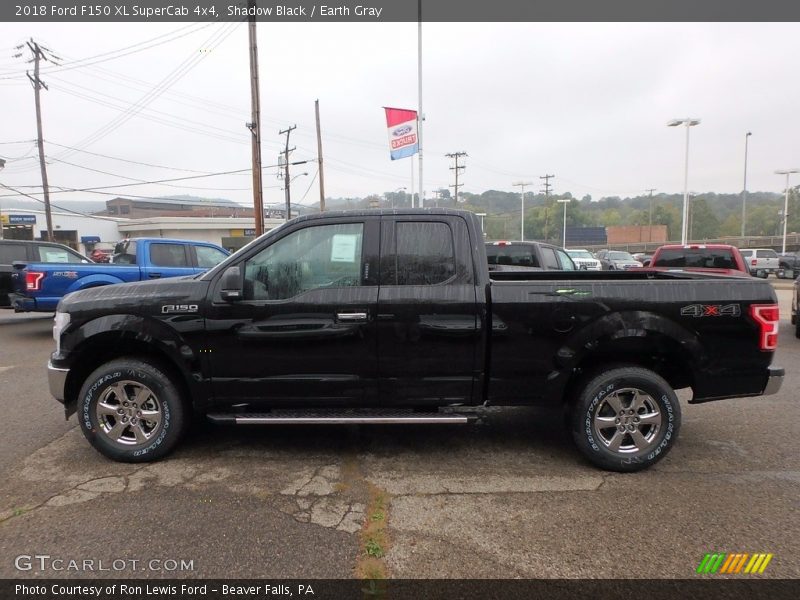Shadow Black / Earth Gray 2018 Ford F150 XL SuperCab 4x4