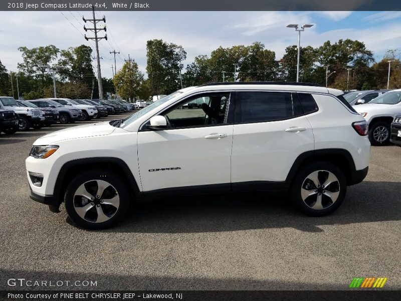 White / Black 2018 Jeep Compass Latitude 4x4
