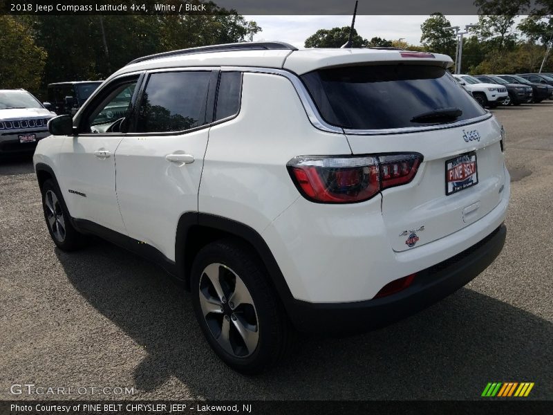 White / Black 2018 Jeep Compass Latitude 4x4