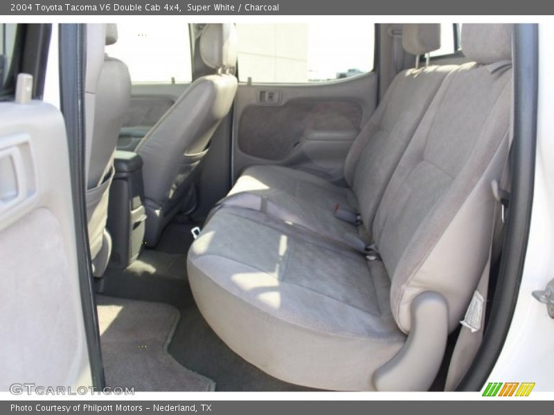 Super White / Charcoal 2004 Toyota Tacoma V6 Double Cab 4x4