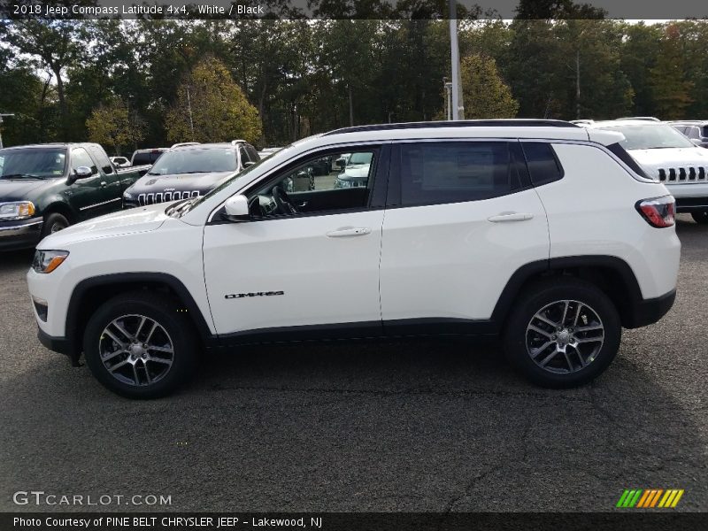 White / Black 2018 Jeep Compass Latitude 4x4
