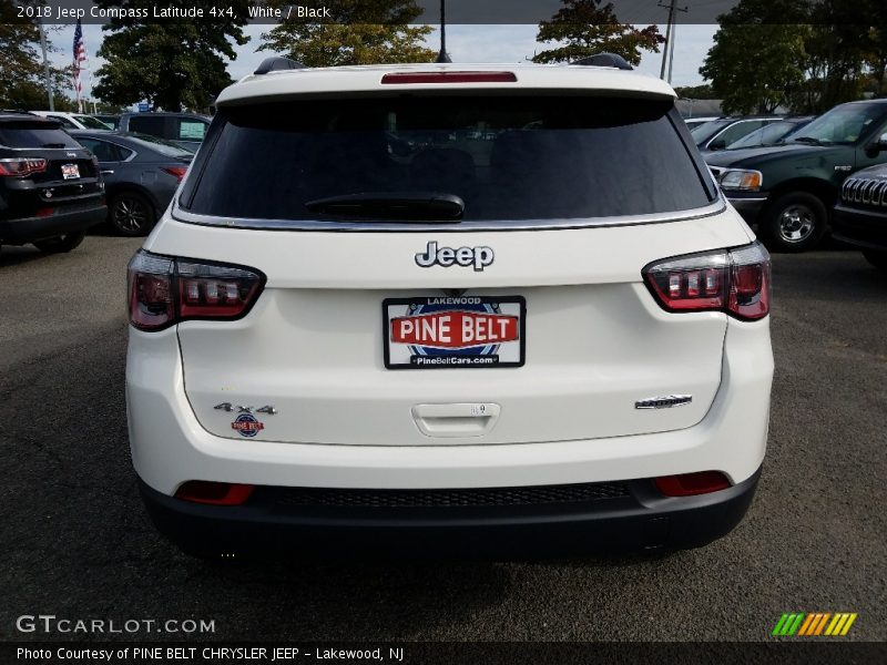 White / Black 2018 Jeep Compass Latitude 4x4